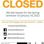 Samek Art Museum is closed for the Winter Break
